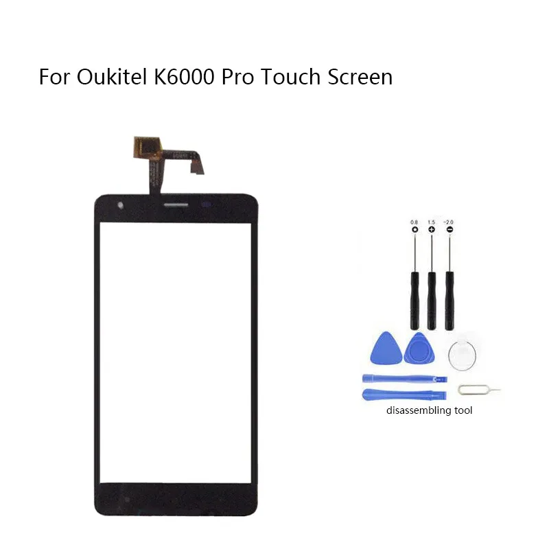 5 дюймов для Oukitel K6000 Pro Сенсорный экран дигитайзер стекло оригинальные запасные