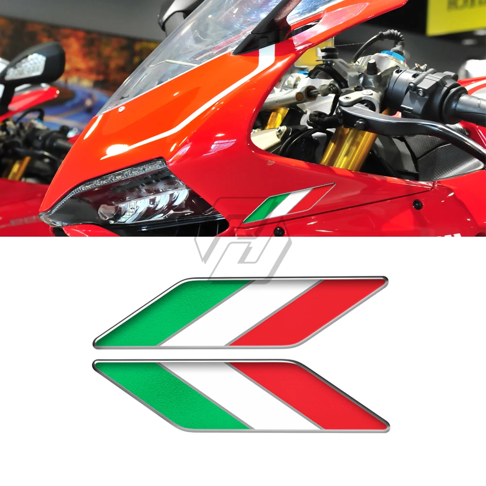 

3D Motorcycle Tank Decals Italy Wing Sticker Italia Decals Case for Aprilia Ducati Yamaha Suzuki BMW MV Kawasaki