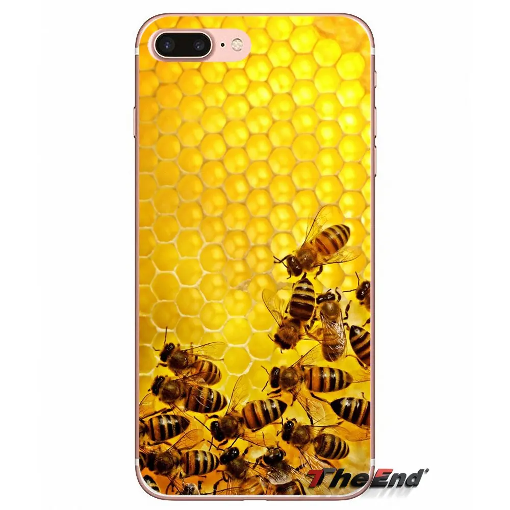 Золотой силиконовый чехол honey bee для Huawei G7 G8 Ascend P7 P8 P9 Lite Honor 4C 5X 5C 6X Mate 7 8 9 Y3 Y5 Y6 II Pro |