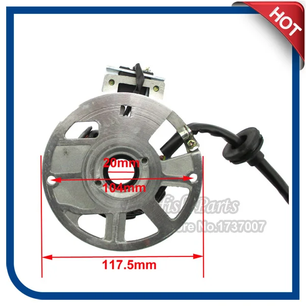 7 катушки 5 Провода статора для 2 такта Alpha Sports 50cc 70cc 90cc ATV 1PE40QMB 1PE50QMF | Автомобили и
