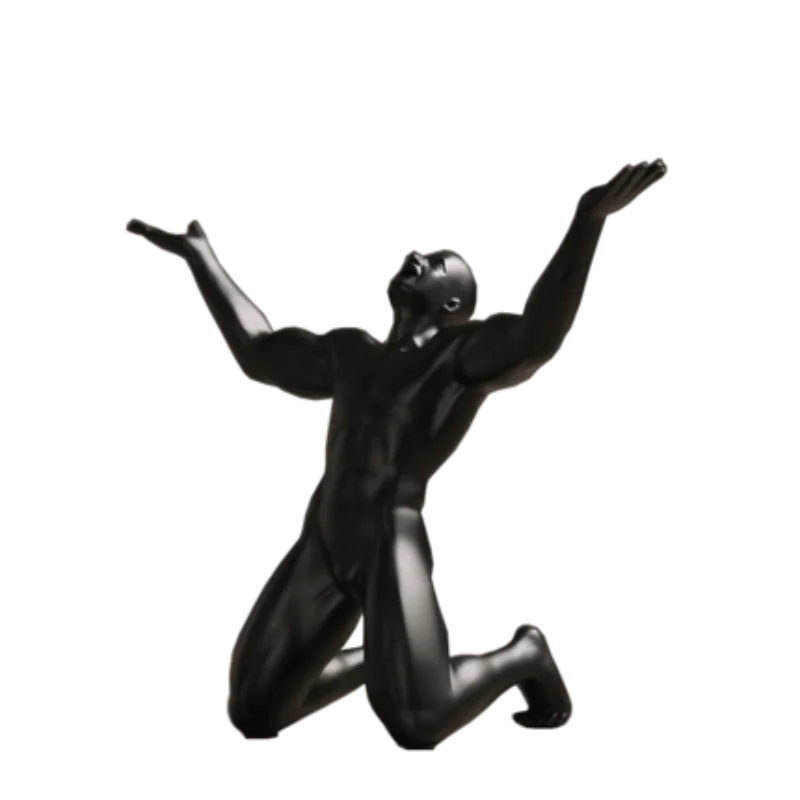 

Nordic Creative Geometric Modern Sculpture Simple Resin Movement People Abstract Art Statues Cafe Decoration Home Accessories