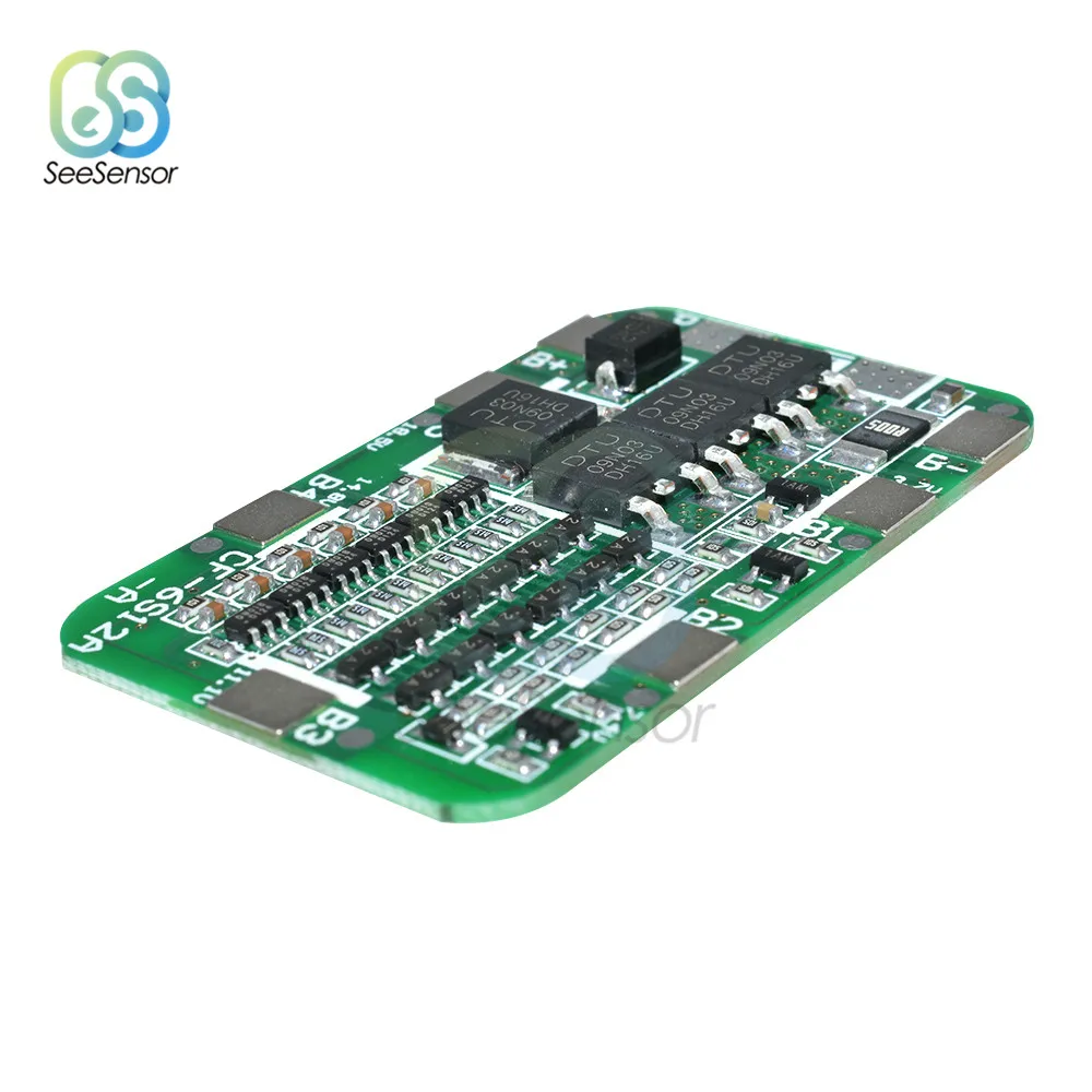 6S 15A 24V PCB плата защиты BMS для 6 модулей литий-ионных и литиевых батарей 18650 |