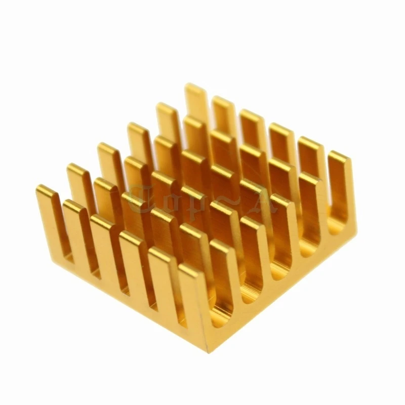 Gdstime 100 шт. 22x22x10 мм радиаторы VGA CPU LED IC Радиатор с 3 М лента охлаждения алюминиевый