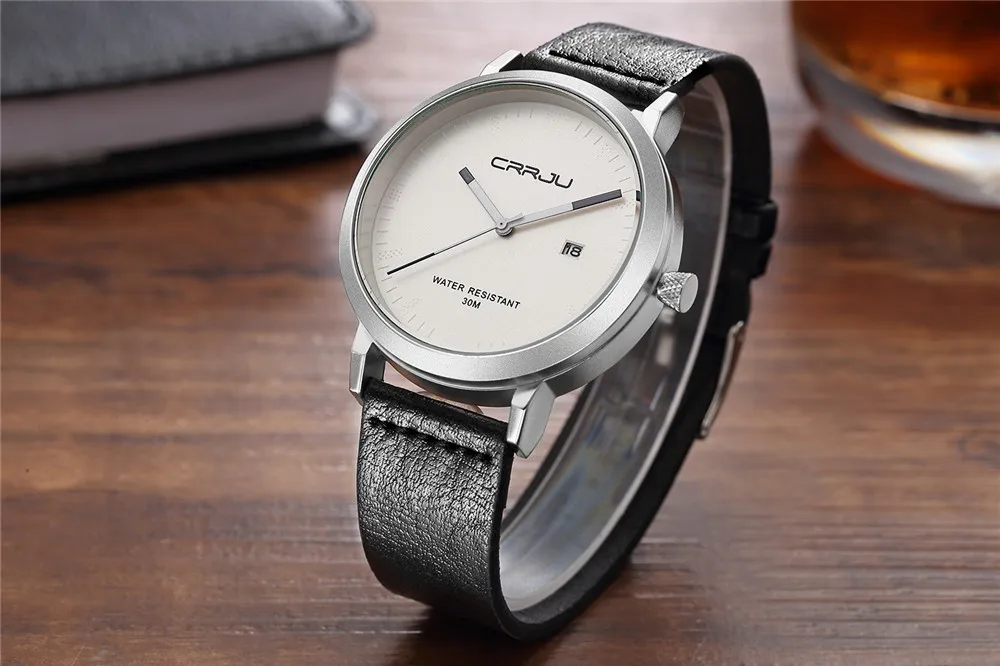 CRRJU мужские часы 2016 роскошные Брендовые повседневные аналоговые военные