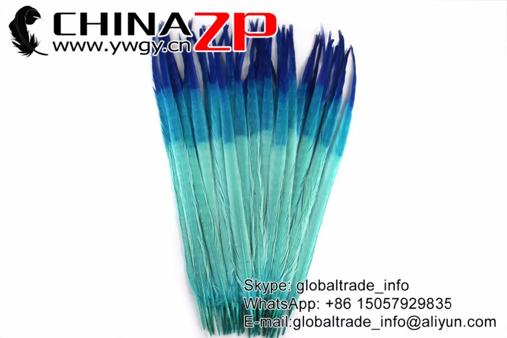 Перо CHINAZP 50 шт./лот 20 22 дюйма (50 55 см) высококачественные окрашенные ярко синие