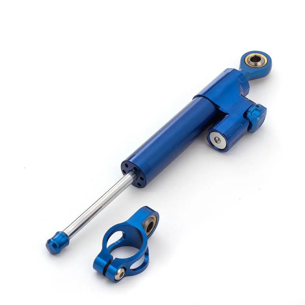 All Blue FX CNC Универсальный алюминиевый мотоциклетный демпфер руля стабилизации безопасности управления для Yamaha MT09 MT07 YZF R1 R6 FZ1 XJR1300 MT-07 - Цвет: All Blue