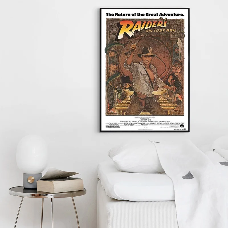 Оригинальный Raiders of the Lost Ark (1981) Винтаж классическое кино плакат домашний Декор
