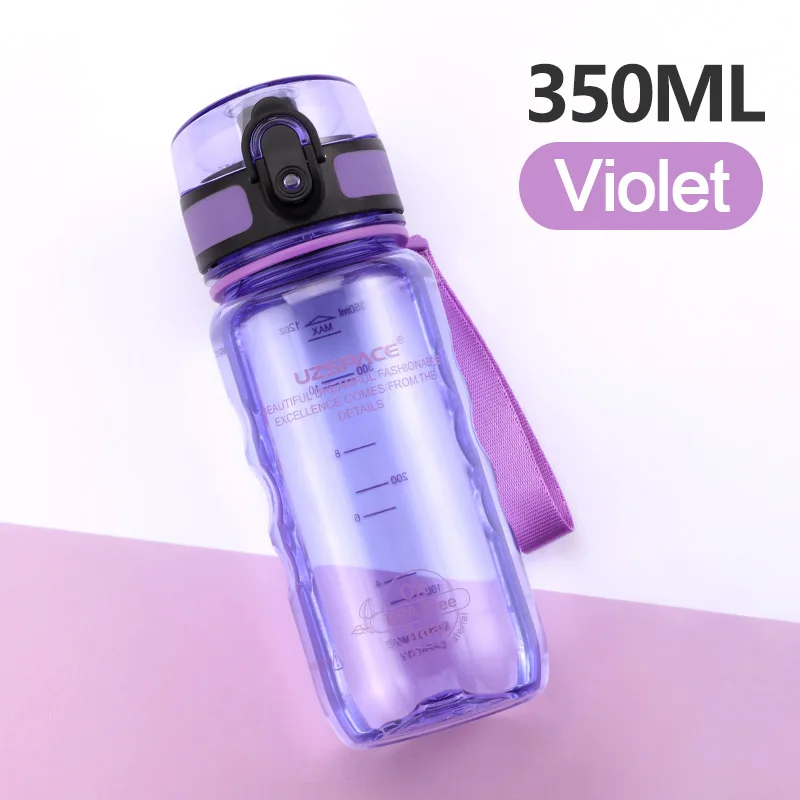 350ml purple Пластиковая Спортивная бутылка для воды 350/500 мл, шейкер для заварки чая с фруктами и лимонами, портативная туристическая бутылка для питья для воды, Тритан, BPA бесплатно - Цвет: 350ml purple