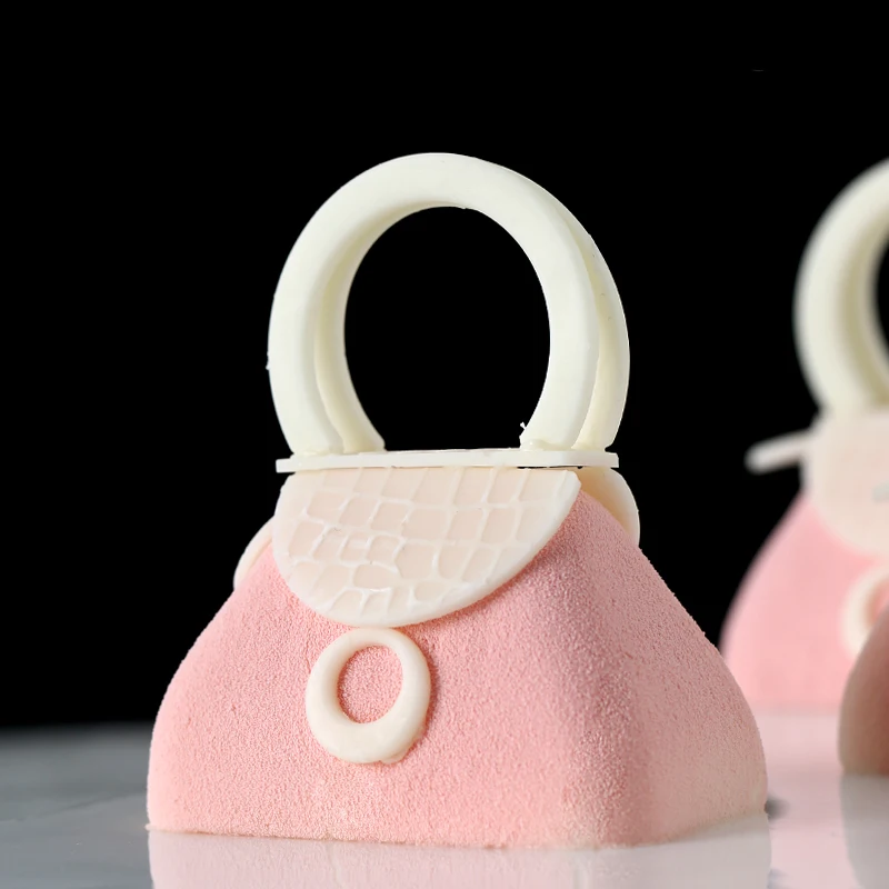 3D Fondant изделия из сахара форма для торта силиконовая дамская сумочка мусса