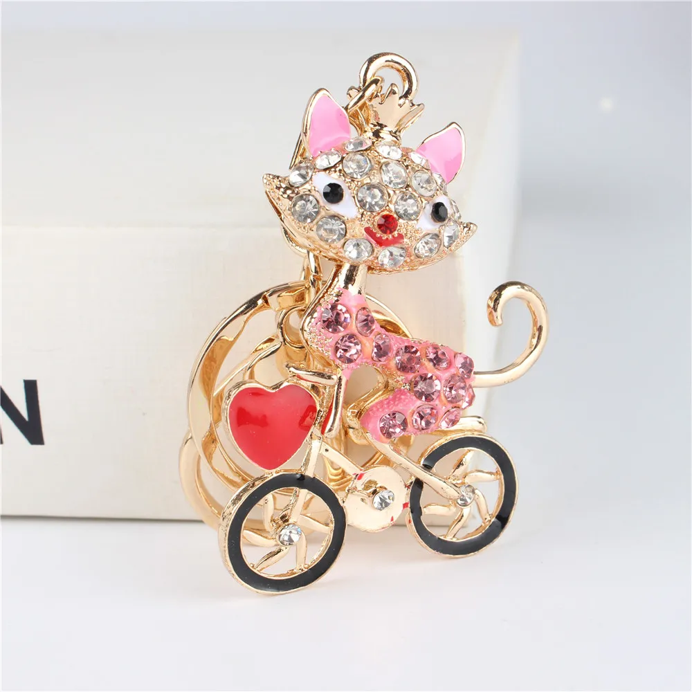Брелок с подвеской в виде велосипеда лисы|key chain accessories|key chainkeyrings gifts |