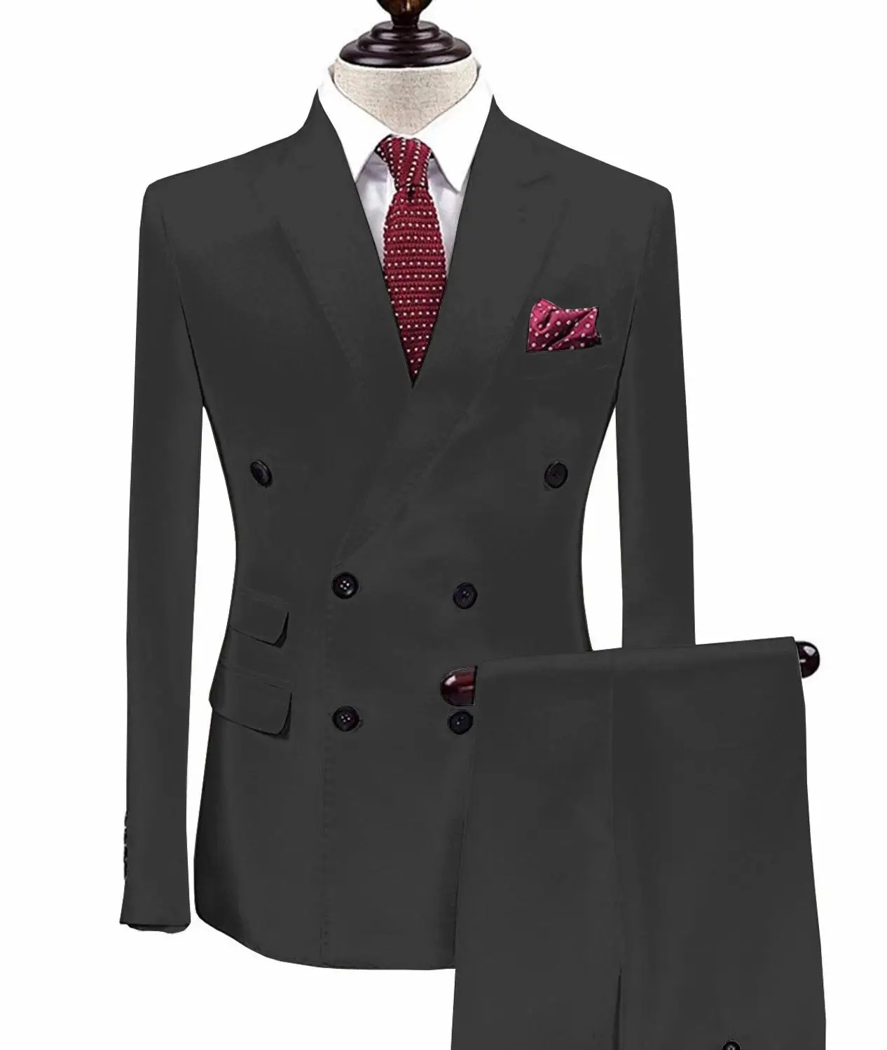 Black Мужские костюмы Slim Fit из двух частей шампанского деловой пиджак жениха смокинг Блейзер зеленые костюмы для свадьбы выпускного вечера(Блейзер+ брюки - Цвет: Black