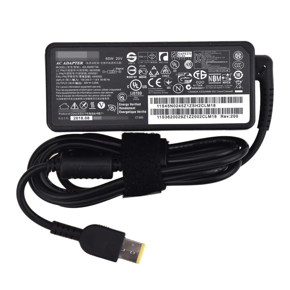 AC100V 240V для Lenovo G510 G40 G50 70 80 зарядное устройство ноутбука 20V 3.25A|Адаптеры ноутбуков| |