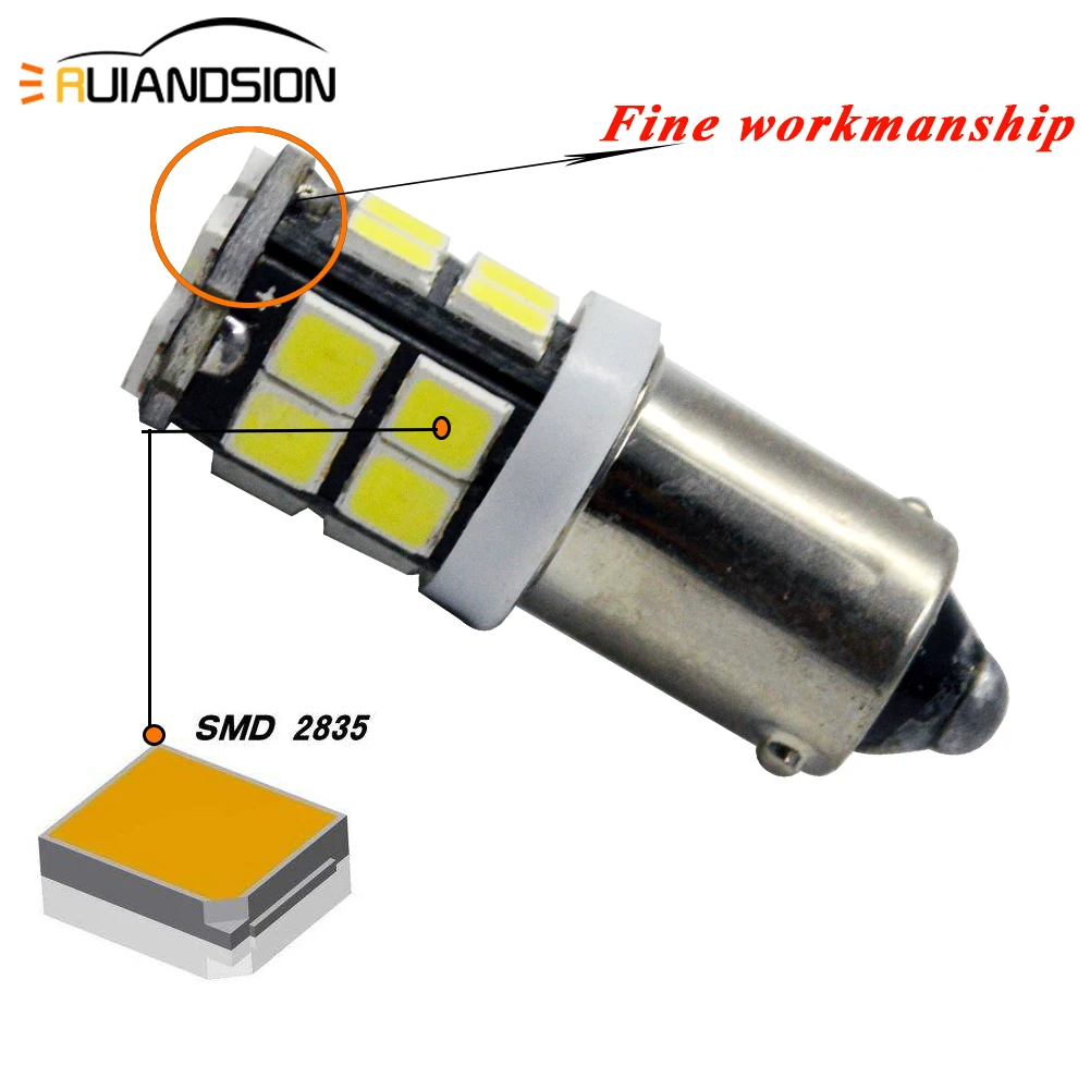 10 шт. BA9S BAX9s H21W BAY9s 20smd 2835 автомобильные светодиодный ные лампы для заднего хода