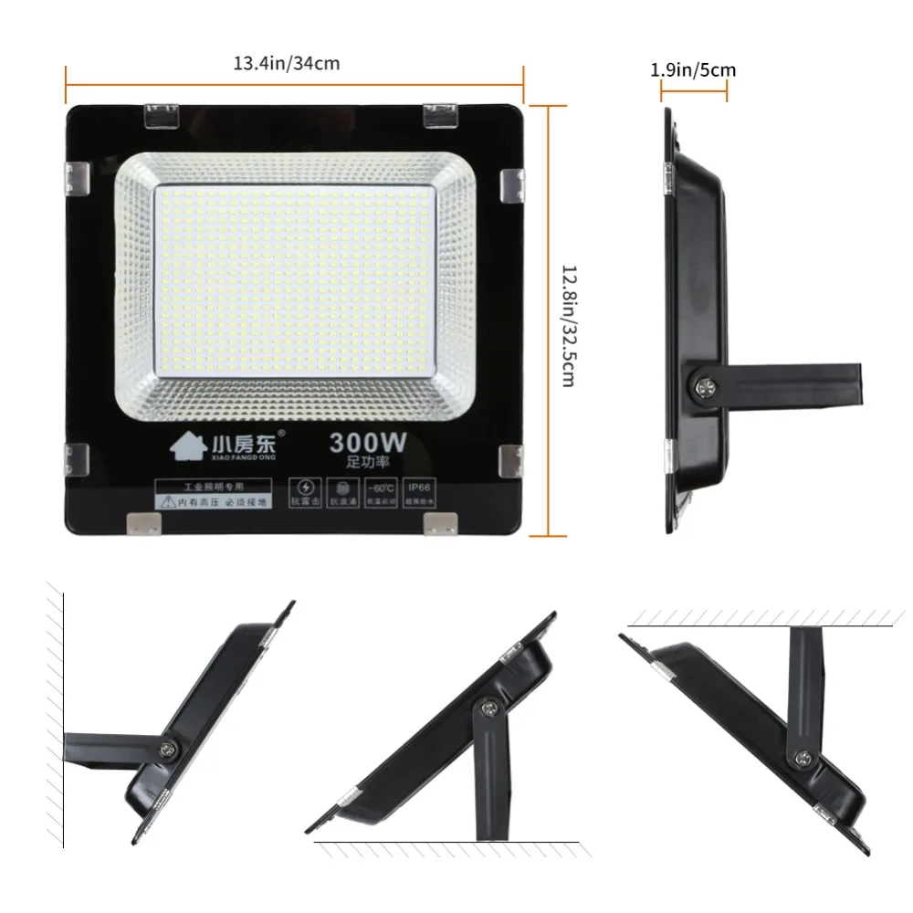 30w50w100w150w200w300w Светодиодный прожектор ip65 водонепроницаемый наружный светодиодный прожектор дневного света белый AC220V светодиодный прожектор безопасности