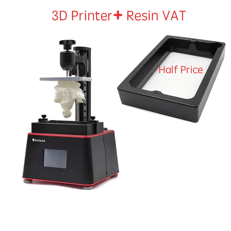 Kelant Orbeat D200 3d Принтер lcd экран DLP 3D impresora Фотон комплект принтеров УФ Смола свет-лечение 3,5 ''Настольный 405nm impressora - Цвет: 3d printers add  VAT