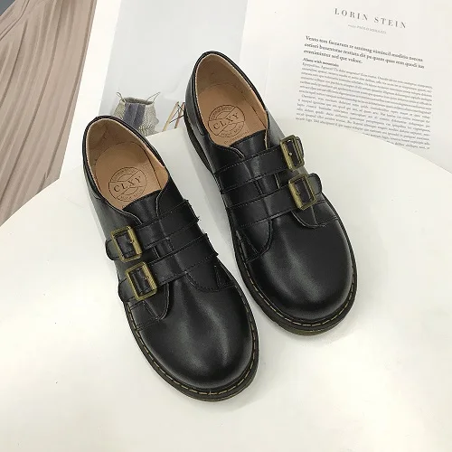 Black1 Весенние кожаные туфли на плоской подошве; женские удобные мокасины; женская обувь; женские туфли-оксфорды; мокасины; femme; повседневные водонепроницаемые Мокасины - Цвет: Black1