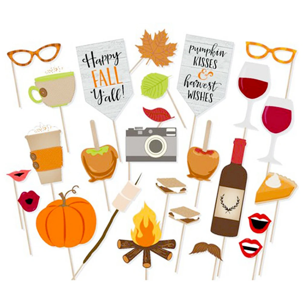 На День Благодарения Photo Booth Реквизит счастливый день благодарения наряд для