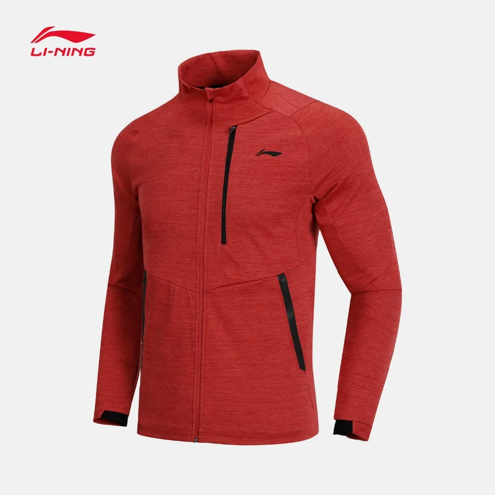 Li-Ning мужской тренировочный свитер 74% хлопок 26% полиэстер обычная посадка