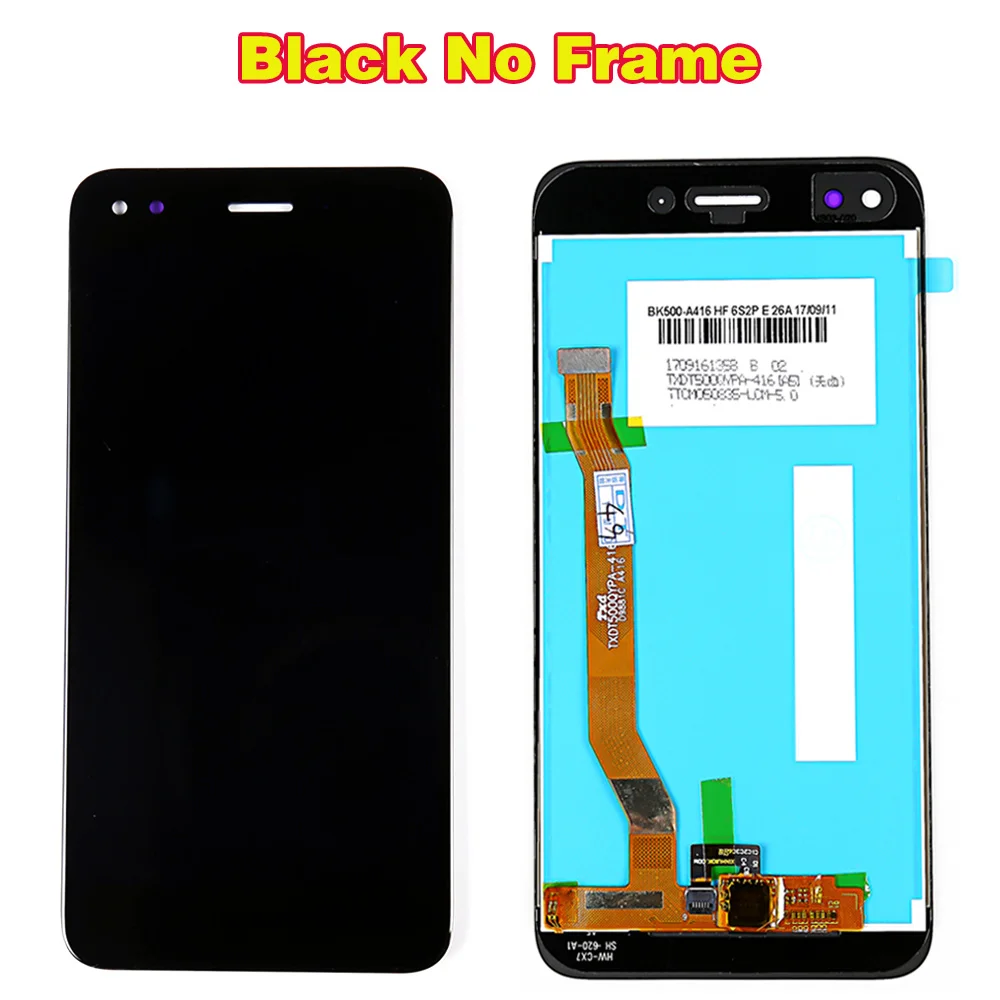 Black without Frame По сделке команда 5,0 дюймов ЖК-дисплей для huawei P9 Lite mini/Y6 Pro SLA-L02 L22 TL00 кодирующий преобразователь сенсорного экрана в сборе рамка - Цвет: Black without Frame