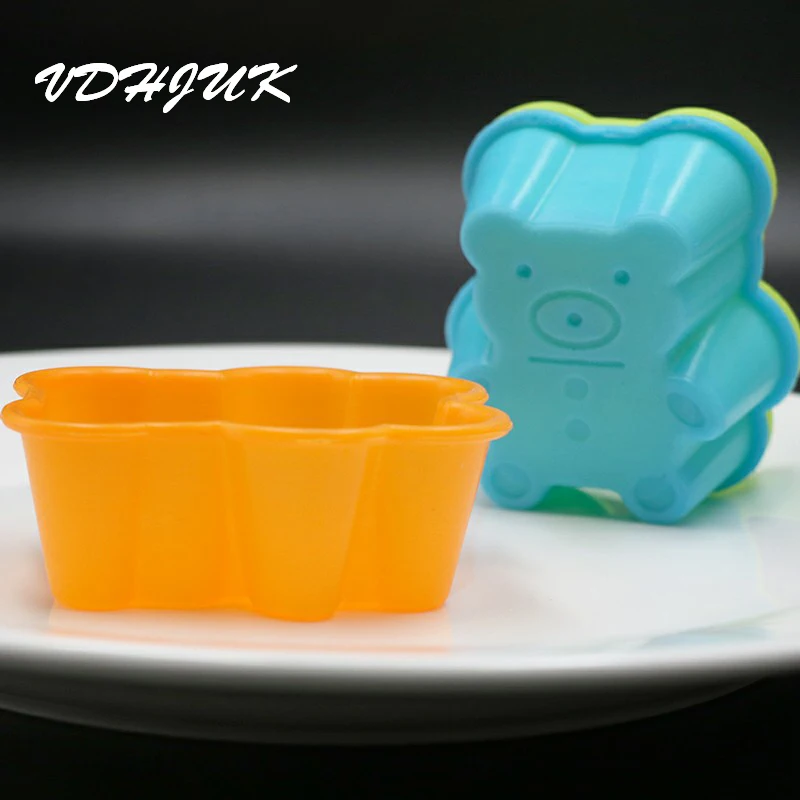 Формы для кексов (7 см) Температура силиконовый Медвежонок Форма формы выпечки