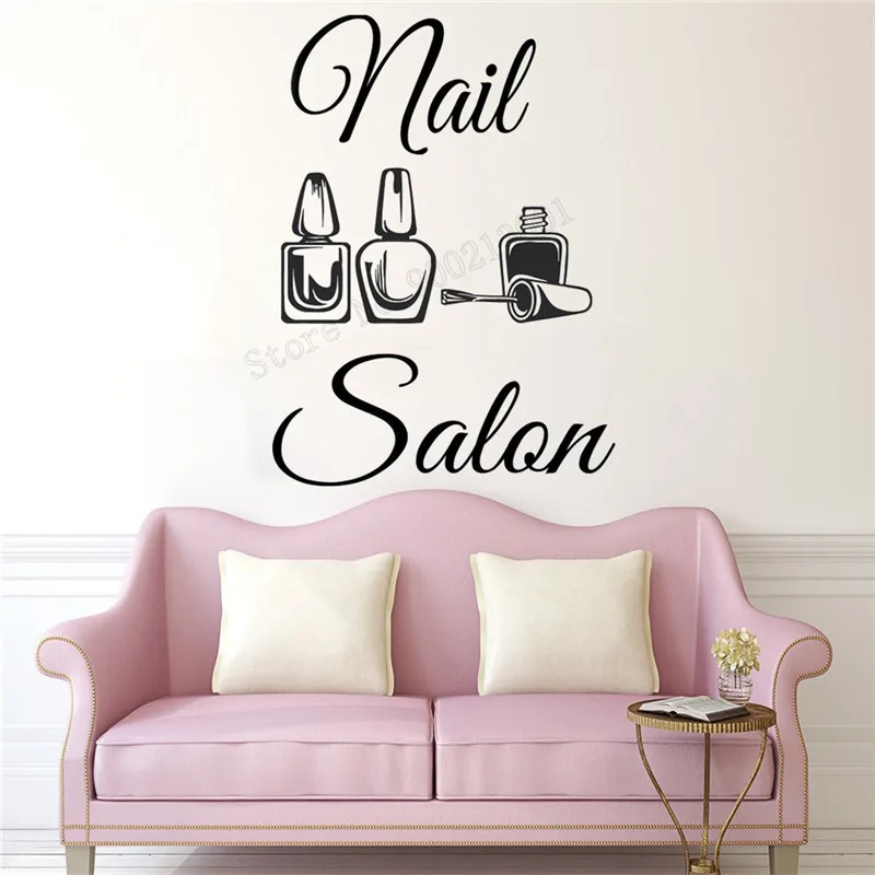 Настенный виниловый стикер для дизайна удаляемый постер маникюрное украшение