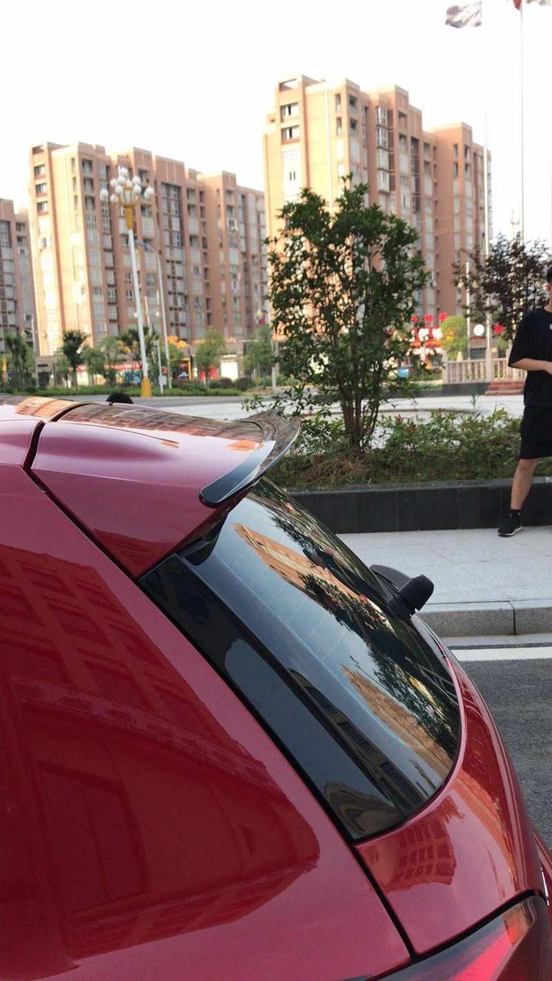 Scirocco ABS пластиковая краска черная задняя крыша спойлер для Volkswagen 2010 2011 2012 2013(не для R