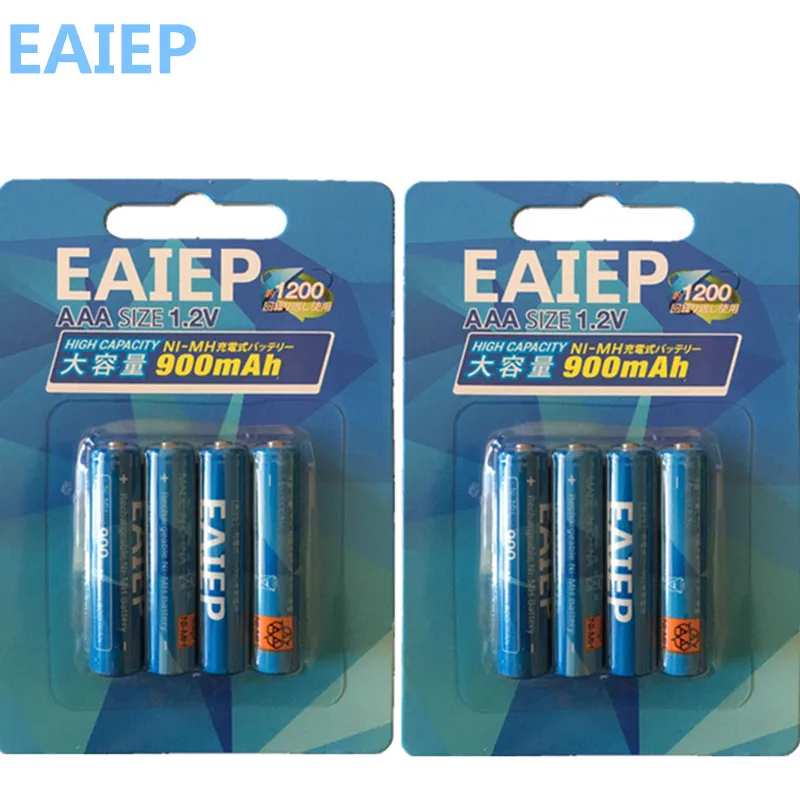 Перезаряжаемый никель металлогидридный аккумулятор EAIEP емкостью 1 2 в ААА (600 мАч