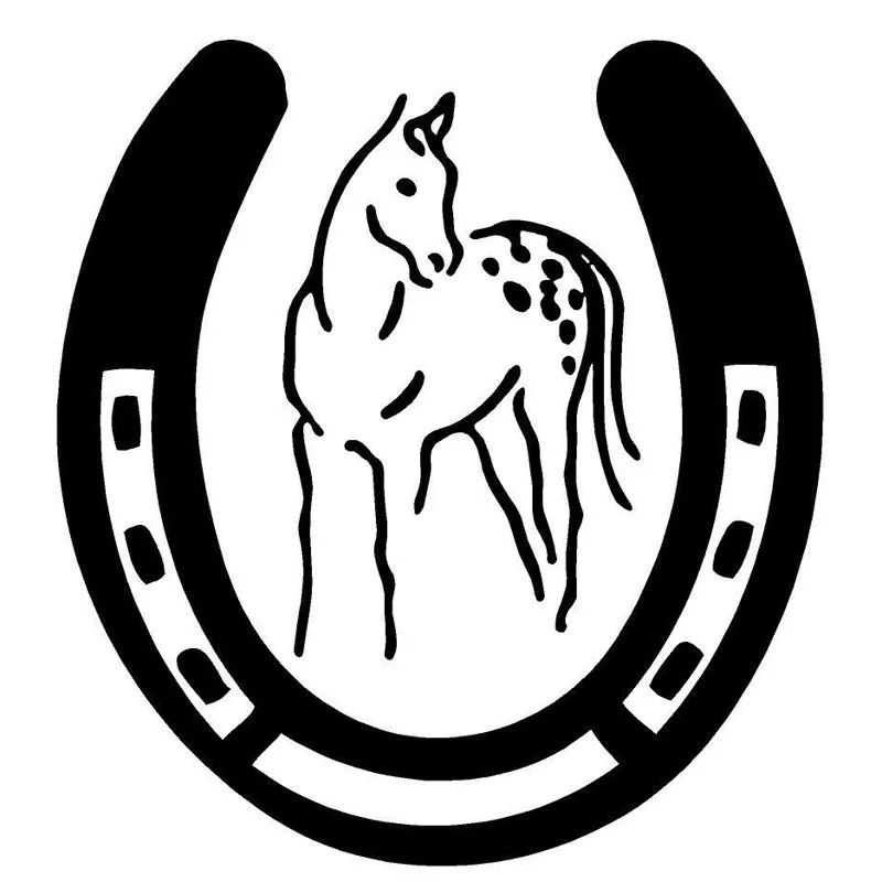 12 6 см * 13 Аппалуза Жокейская обувь пони Colt модные авто Стайлинг автомобиля стикер