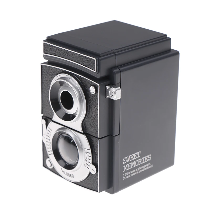 

1pcs Pencil sharpener vintage camera pencil sharpener hand sharpener gift old black camera mechanical