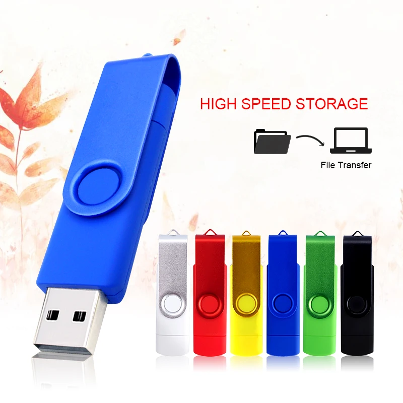 Usb 2,0 флеш-накопитель 4 ГБ 8 ГБ 16 ГБ флеш-накопитель 32 Гб usb карта памяти 64 Гб OTG металлический usb флеш-накопитель для телефона android