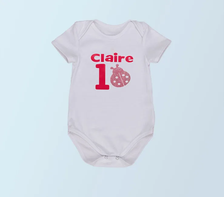 Новая детская одежда для дня рождения милые Боди маленьких девочек белые