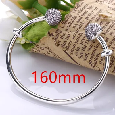 160mm Pink Moonmory Moments Серебряный Открытый браслет с паве шапки S925 стерлингового серебра браслет из бисера с красным Цирконом Diy Шарм для браслета, украшения - Окраска металла: 160mm Pink