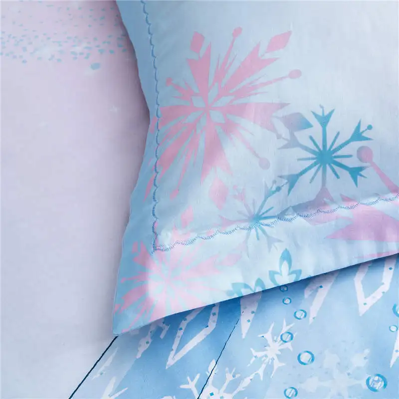 Красивая Королева Эльза постельный комплект хлопок печатных пододеяльник один