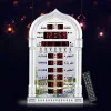 Silver EU Мусульманские молитвенные исламские Azan настольные часы Azan будильники Adhan Salah молитвенные часы - Цвет: Silver EU