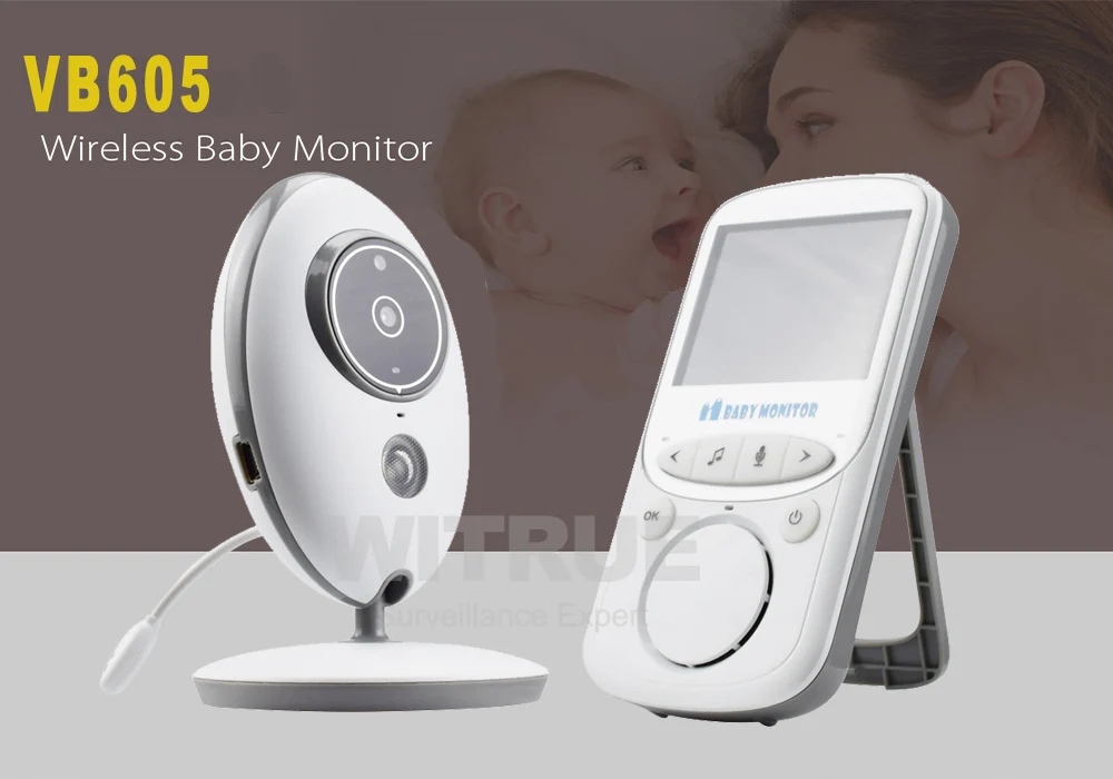 Радионяня VB605 Беспроводная 2,4 дюймов lcd радио няня музыкальный Интерком IR 24h портативная детская камера детская рация няня