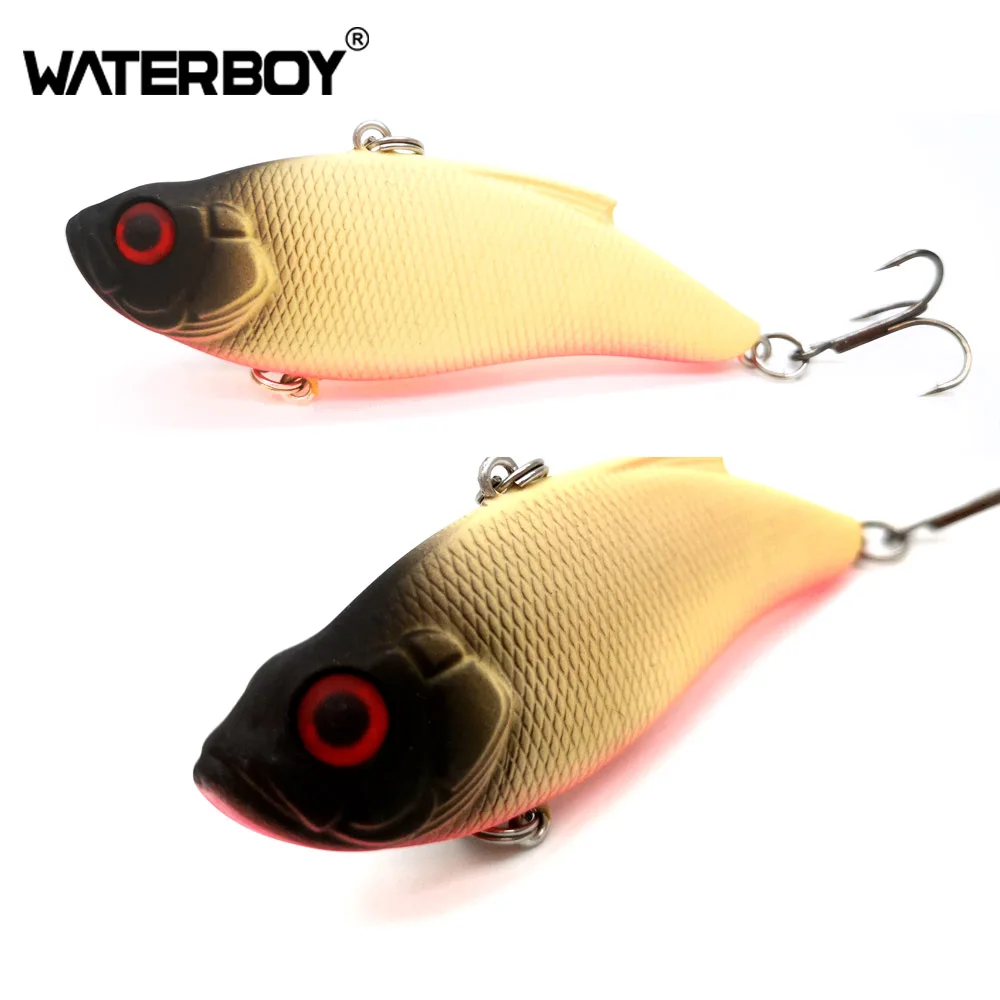 Color 10 WATERBOY 7.5cm16.5g VIB приманка жесткая искусственная Рыбалка Vibe Lipless новая пластиковая Вибрация жесткая шумная погремушка Тонущая вибрационная приманка - Цвет: Color 10