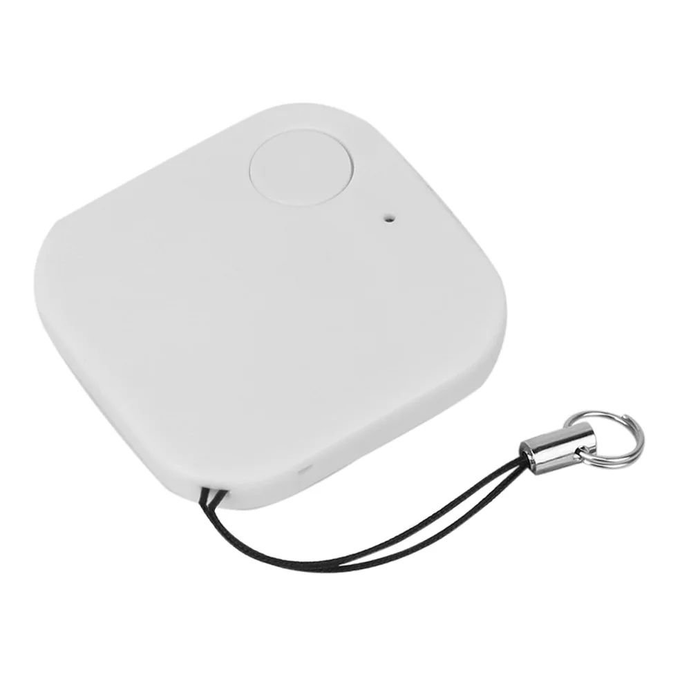 Мини Bluetooth gps трекер локатор для ключей Дети Домашние животные бумажник ключи анти-потеря сигнализации брелок автомобильный брелок - Название цвета: Белый
