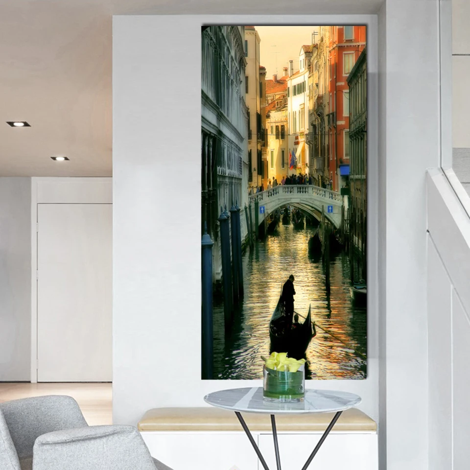 Настенный художественный холст с принтом 1 шт. архитектурная картина для здания