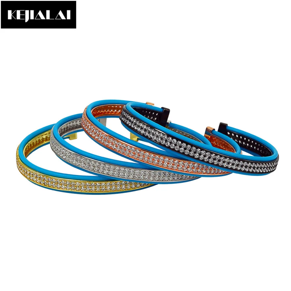 2017 Модные мужские ювелирные изделия кожаный браслет высокого качества синяя