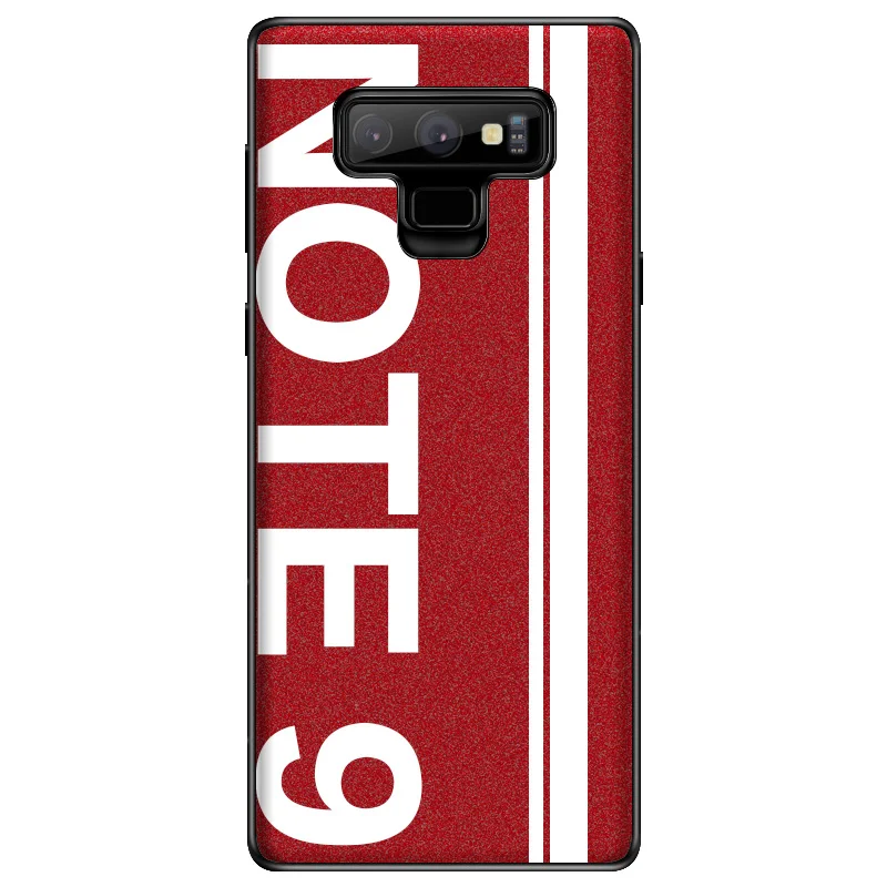 Для samsung Note 9 чехол,, спортивный, уличная культура, кожа, мягкий край, защитный чехол для samsung Galaxy Note 9, Note9 чехол - Цвет: Note 9 - Red
