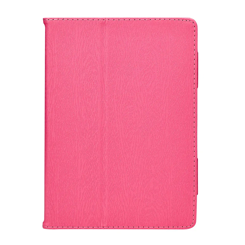 Hot Pink Универсальный защитный кожаный чехол-книжка для 10, 10,1 дюймов, планшет Android, ПК, Складные Водонепроницаемые крышки корпуса для планшетов - Цвет: Hot Pink