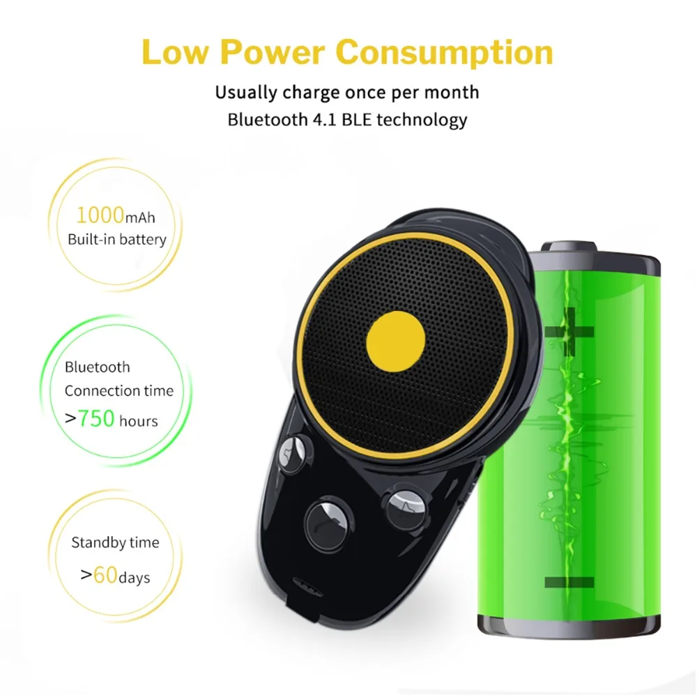 Беспроводной bluetooth приемник аудио адаптер динамик автомобильный солнцезащитный