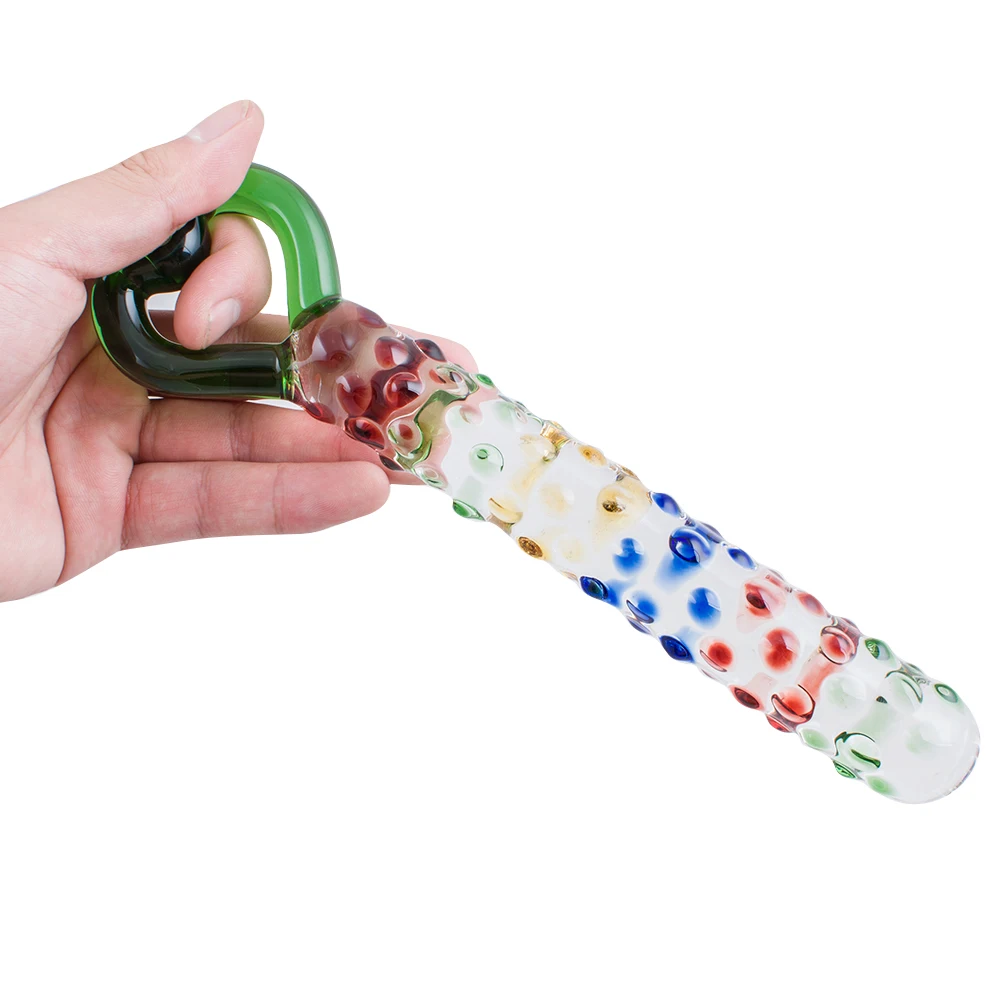 Стеклянный фаллоимитатор Кристальный пенис Анальная вагинальная и пробка