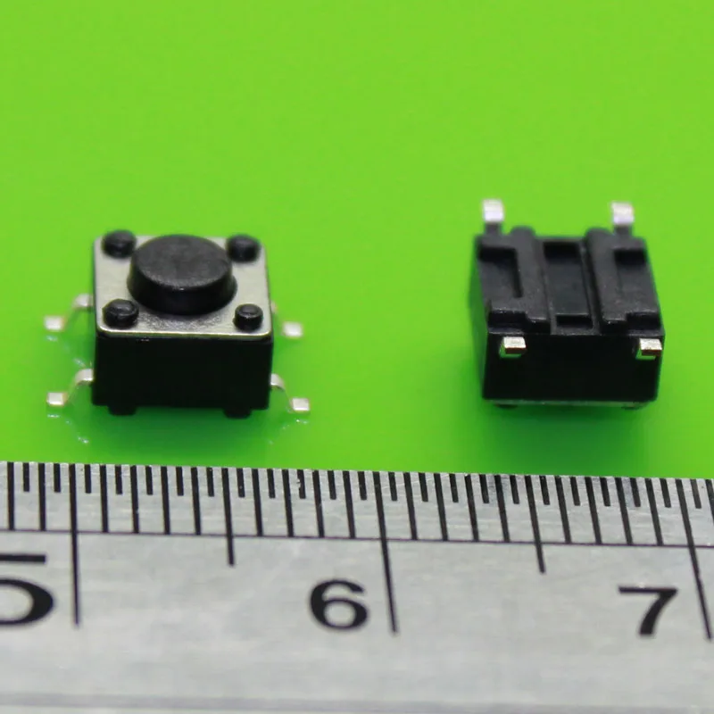 50 шт. кнопочный переключатель 6*6*4 3 тактный тактильный 6x6x4 SMD SMT высота 4 мм|switch