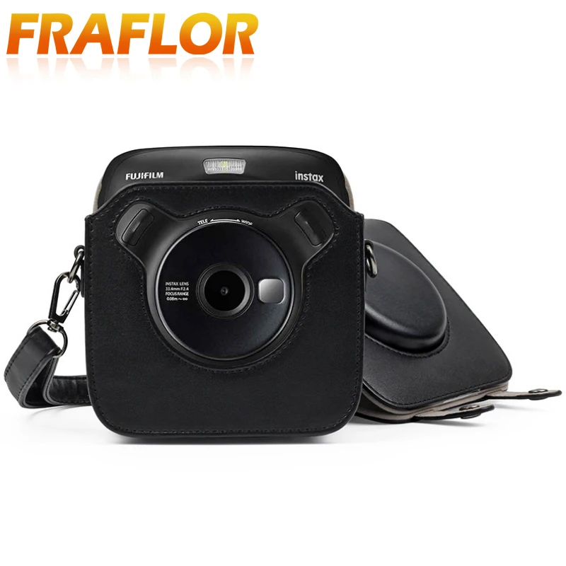 Чехол-сумка из искусственной кожи с плечевым ремнем для Fujifilm Instax SQUARE SQ10 чехол
