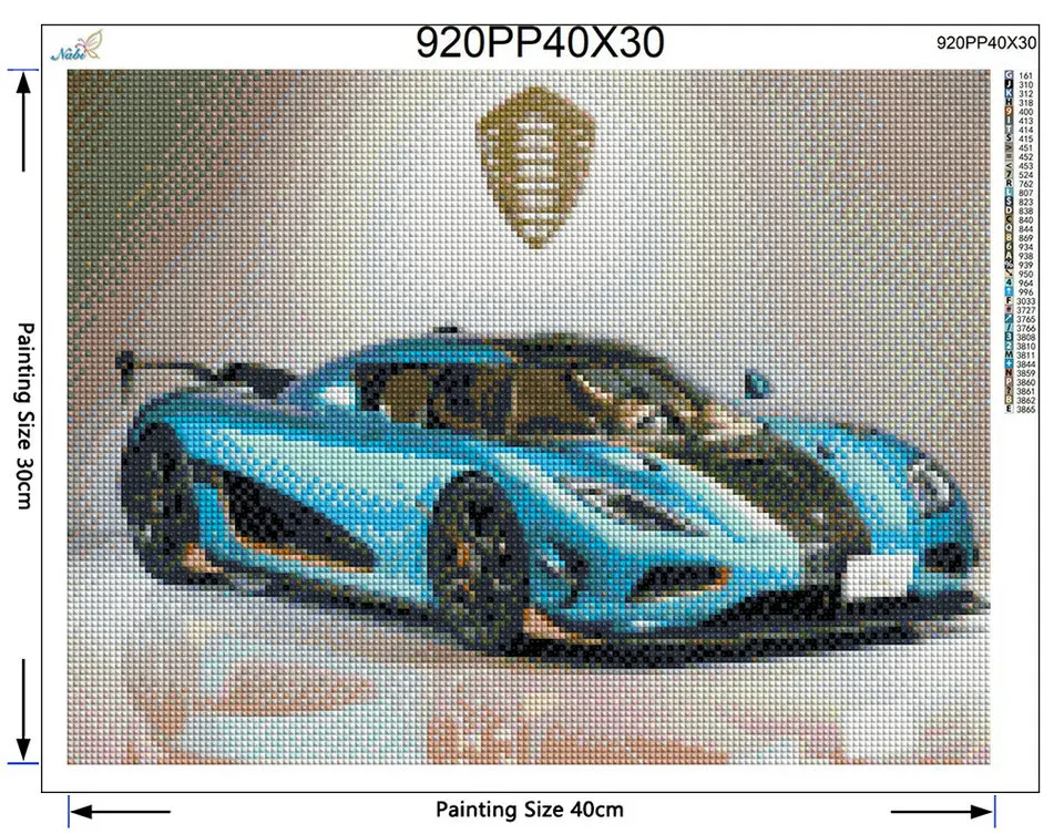 Diamond Embroidery Sports Car 3D Diamond Painting Full Rhinestones Picture Crystal Handmade Diy Kit