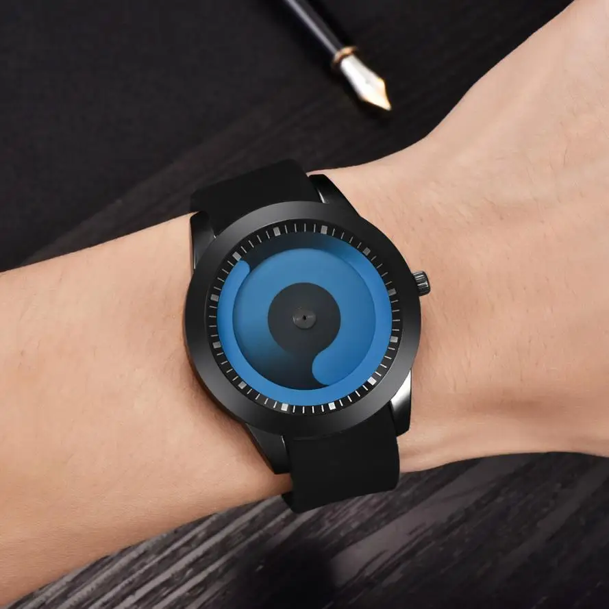 

2018 Creative Watch Stainless Steel Mesh Quartz Men Watch Luxury Brand Male Sport Wrist Watch Waterproof Relogio Masculino #D