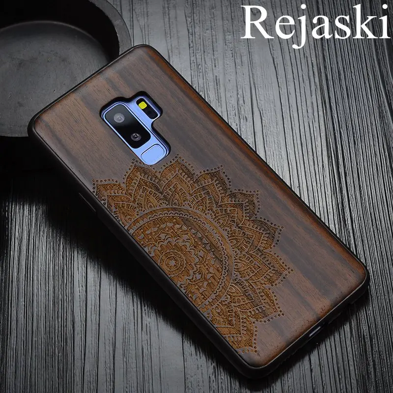 Чехлы для телефонов с черепом и эбеновым деревом фиолетового сандалового дерева