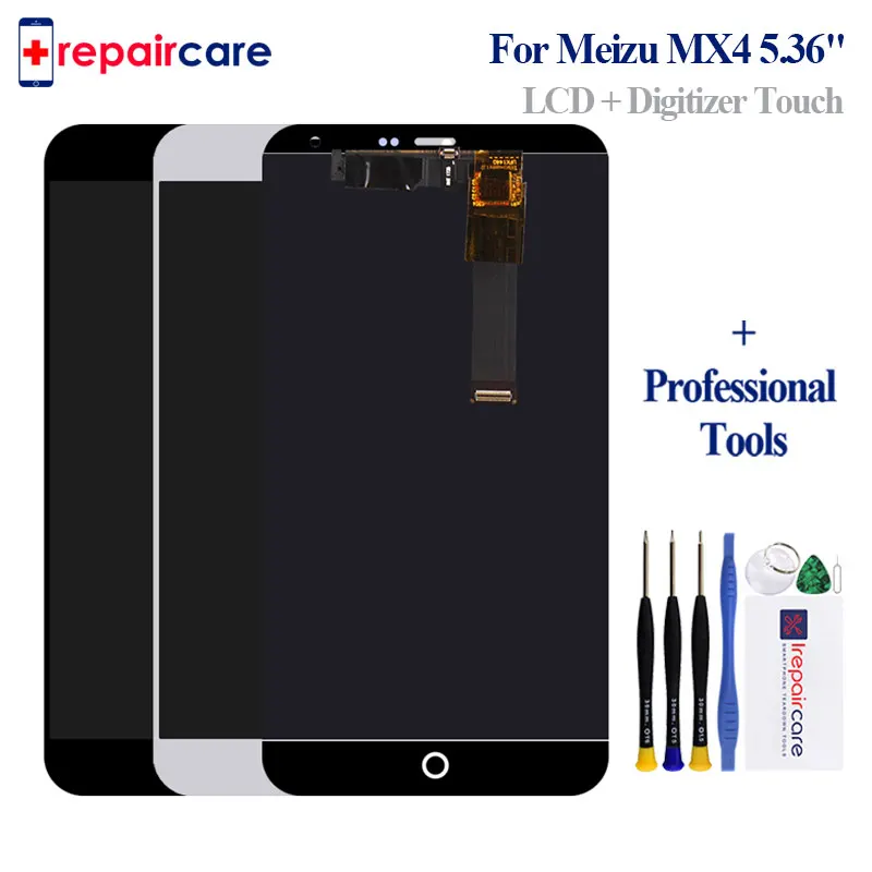 

5.36'' For Meizu MX4 LCD screen display+touch panel digitizer lcd touch screen black/ white free shipping