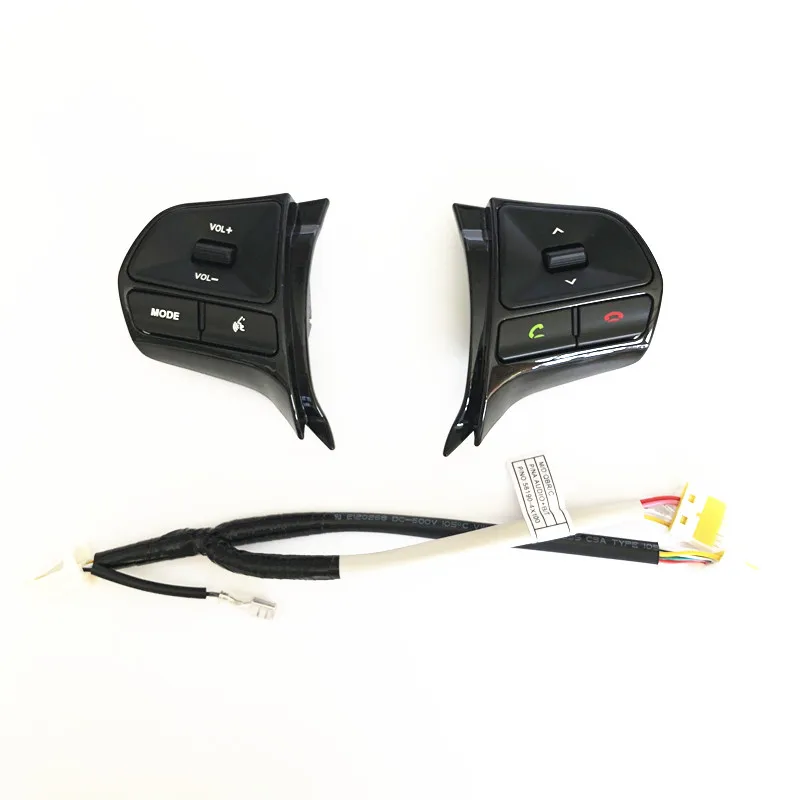 Новый Яркий черный с Bluetooth! для KIA K2 Рио Многофункциональный кнопку руль аудио и